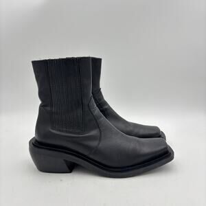 Alohas Leather Ranch Boots Black Western Women's 39 US 8.5